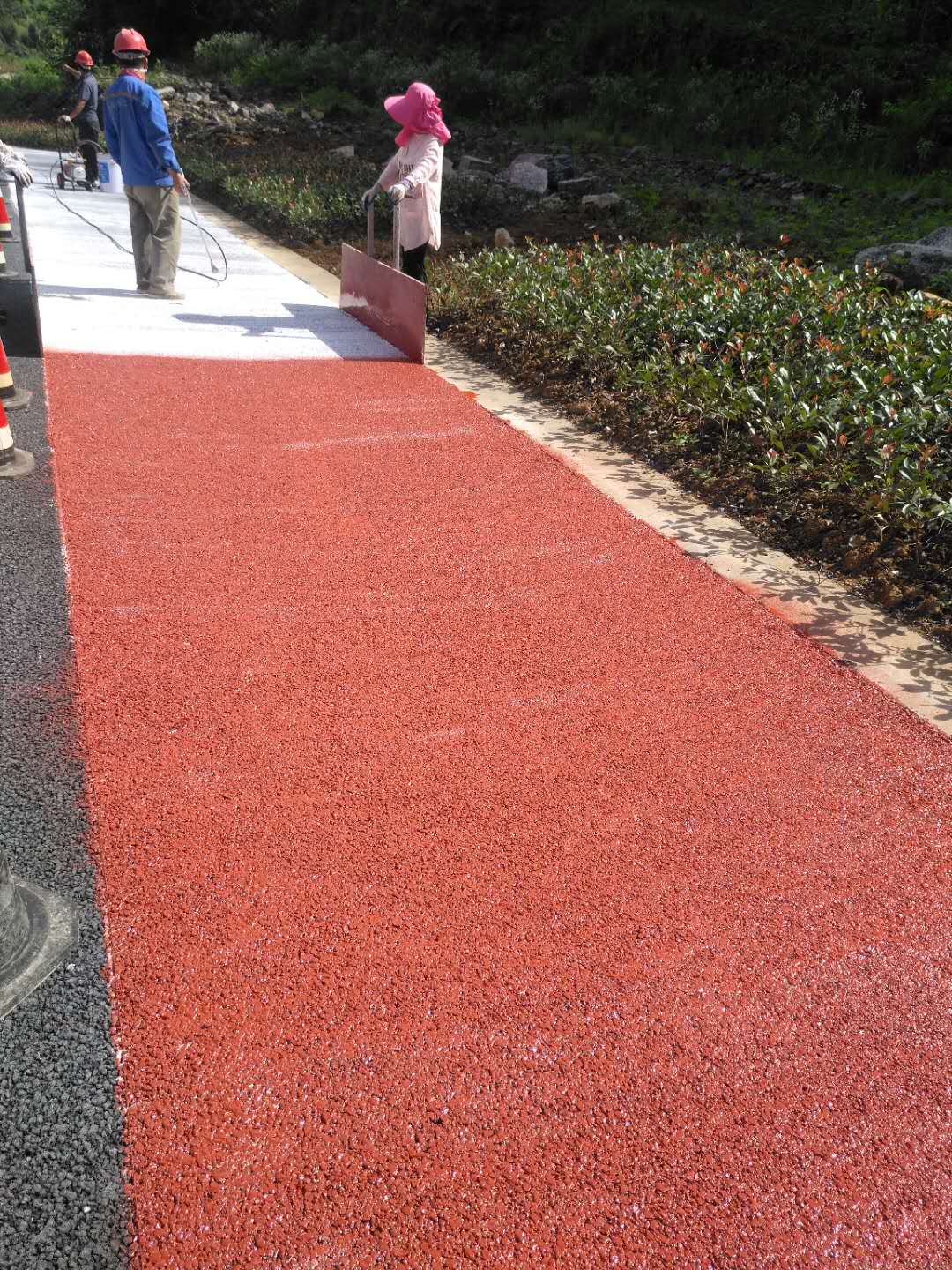 青浦路面改色喷涂施工